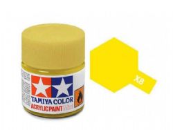 PEINTURE TAMIYA JAUNE CITRON ACRYLIC X8